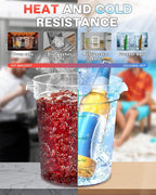 12QT NSF Food Storage Containers: 8 PCS Commercial Clear Round Food Storage - Image 6