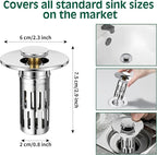 3 in 1 Sink Drain Strainer - Image 2