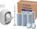 CTIME Disposable Toilet Brush Family Set Includes 60 Brush Heads, a Stylish by CTIME