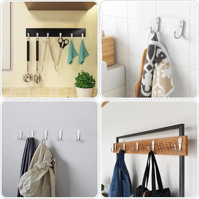 25PCS Wall Hooks | Hooks for Hanging | Wall Hooks for Hanging | Coat Hooks | - Image 2