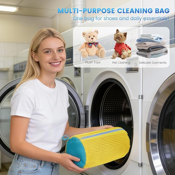 2PCS Shoe Washing Machine Bag, Laundry Bags Durable Zipper - Image 7