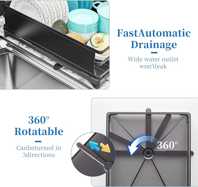 Simple Trending Dish Drying Rack, Dish Drainer - Image 6