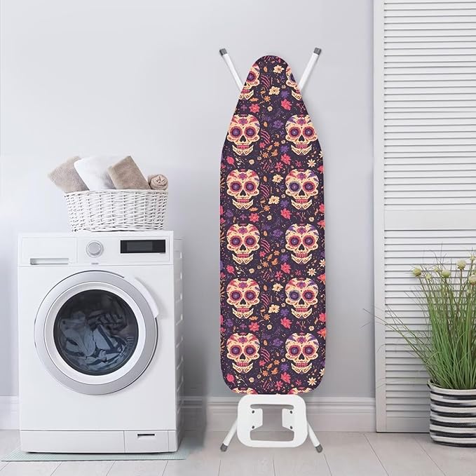 Halloween Skull Steam Ironing Board Cover Mexican Sugar Skulls 15x54 Inch - Image 3