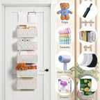 ANTIS'S HOME Over the Door Organizer Macrame Boho Nursery Storage - Image 7