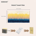 SEMAXE Hand Towels for Bathroom, 100% Cotton Towels - Image 2
