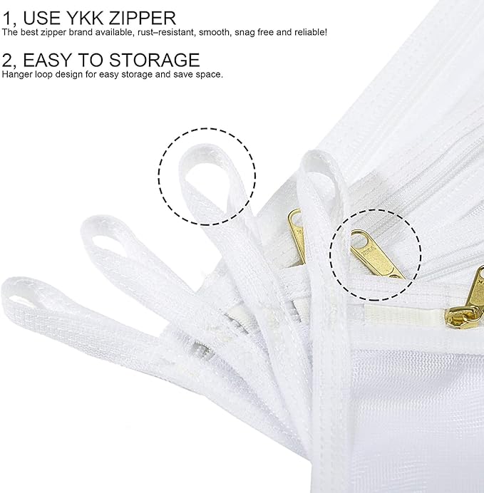 TENRAI Delicates Laundry Bags, Bra Fine Mesh Wash Bag - Image 3
