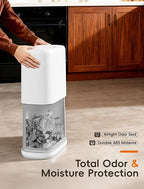 Bathroom Trash Can with Lid, Slim 2.3 Gallon Vacuum adsorption Garbage Bin - Image 4