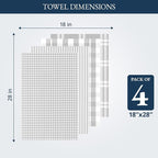 LANE LINEN Cotton Kitchen Towels Set, Quick-Drying Dish Towels, Tea Towels - Image 3