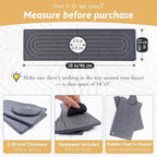 Diatomite Sink Mat around Faucet, Instant Dry Stone Sink Tray Cleaning Tools - Image 2