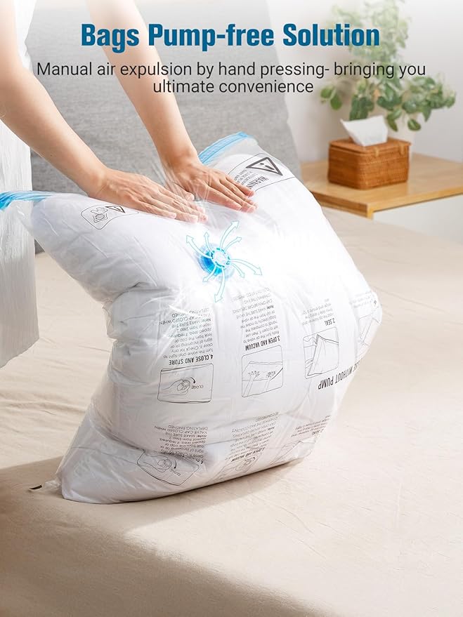 Vacuum Storage Bags with Electric Pump, New Air Valve Combo 22 Pack Compression - Image 3