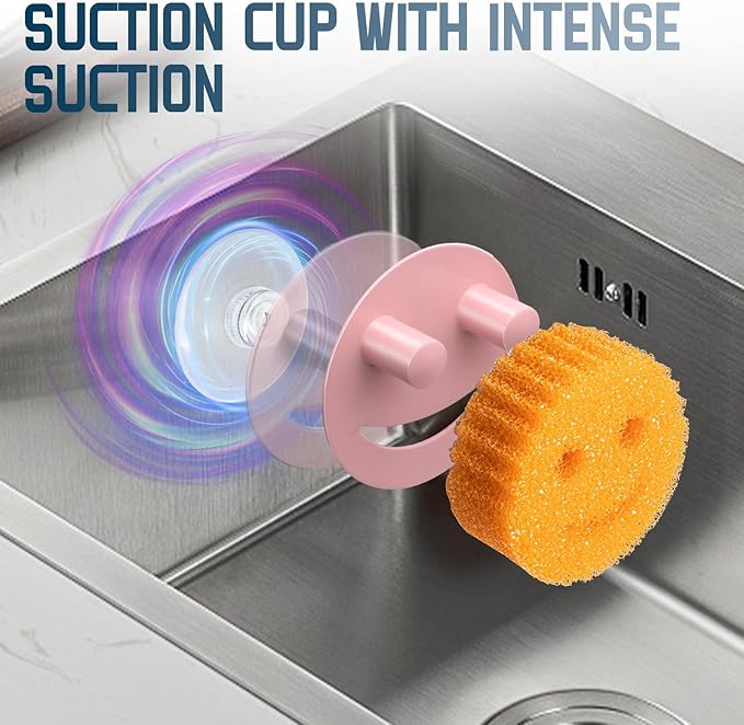 Stainless Steel Smiley Face Sponge Holder, Kitchen Accessories Decor - Image 7