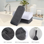 SINLAND Absorbent Coral Velvet Washcloth Ultra Soft Microfiber Face Towels 12 x - Image 3