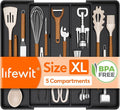 Lifewit Utensil Organizer for Kitchen Drawers, Expandable Cooking Utensil Tray by Lifewit