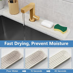 24'' Longer Faucet Mat for Kitchen Sink Stone Faucet Mat for Kitchen Sink - Image 3