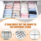 Blosssound 15 Pcs 5.12 Tall Drawer Divider Adjustable Drawer Organizer DIY - Image 4