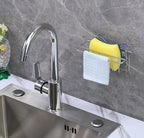 Sink Caddy Sponge Holder for Kitchen Sink Dish Cloth Hanger 2 Suspension Options - Image 7