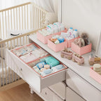 DIMJ Drawer Organizer Clothes Storage- 18 Pack Baby Dresser Organizer - Image 3