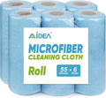 AIDEA Microfiber Cleaning Cloth, Shop Towels 330 Sheets 6 Roll, Microfiber by AIDEAHOME