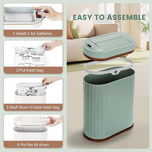 ELPHECO Bathroom Trash Can - Image 3