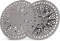 ZOOY Shower Drain Hair Catcher, 2 Pack 5.5 Inch Silicone Drain Cover by Unknown