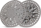 ZOOY Shower Drain Hair Catcher, 2 Pack 5.5 Inch Silicone Drain Cover by Unknown