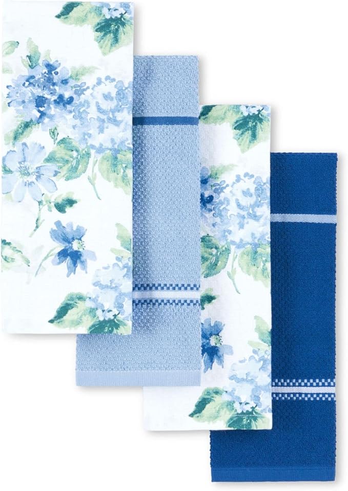 Martha Stewart Amber Floral Kitchen Towel Set 4-Pack by MarthaStewart
