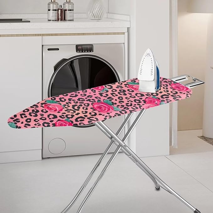 Leopard Print Rose Ironing Board Cover Dec Cover Scorch Stain Resistant Ironing - Image 2