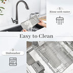 PoYang 24 Inch Faucet Mat for Kitchen Sink Splash Guard Behind Faucet, Sink - Image 9
