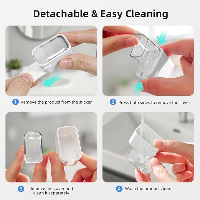 Travel Toothbrush Head Cover 2PCS, Electric Toothbrush Covers Caps, Ventilated - Image 5