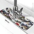 Chinese Sun Mountain Tower Garden Fashion Kitchen sink faucet pad, strong water by Unknown