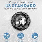 Hair Catcher for Shower Drain & Bathtub – TubRing Pop-Up Drain Protector & - Image 4
