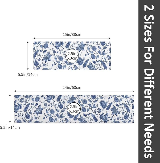 24" X 5.5" Kitchen Sink Splash Guard Faucet Mat Flora Super Absorbent Fast - Image 2
