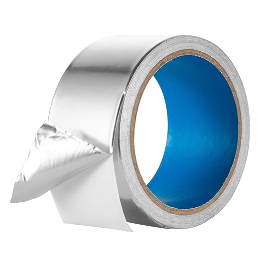 Extra Thick Aluminum Foil Duct Tape High Temp Heavy Duty 2 inch 13 YD Silver - Image 4