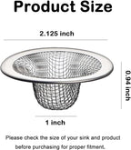 20Pcs Small Drain Mesh Basket, 2.125'' Bathroom Sink Drain Strainer Screen Mesh - Image 2