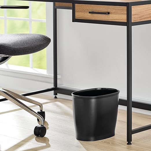 iDesign Slim Plastic Bathroom Trash Can, Small Garbage Bin - Image 5