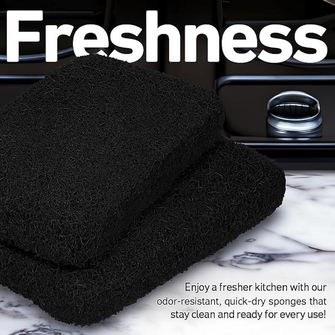 Casanero 12-Pack Silicone Scrubbing Sponges, Heavy-Duty, Non-Scratch | Reusable - Image 5