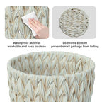 Wicker Trash Can, Bathroom Trash Can, Wicker Waste Basket - Image 5