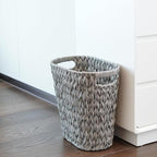 PINXIURY Wicker Trash Can, Watse Basket, Woven Bathroom Trash Can - Image 6