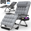 Suteck Oversized Zero Gravity Chair,33In XXL Lounge Chair w/Removable Cushion&Headrest, Reclining Camping Chair w/Upgraded Lock and Footrest, Reclining Patio Chairs Recliner for Indoor Outdoor,500LBS by Suteck