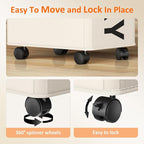 2 Pack Rolling Laundry Basket - Image 5