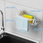Cisily Kitchen Sink Caddy Sponge Holder in The Sink, Stainless Steel Kitchen - Image 6