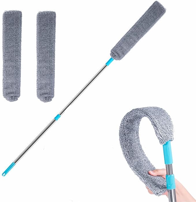 Retractable Gap Dust Cleaner Under Appliance Microfiber Duster Dust Brush by ARAINY