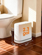 Bathroom Trash Can with Lid, Slim 2.3 Gallon Vacuum adsorption Garbage Bin - Image 5