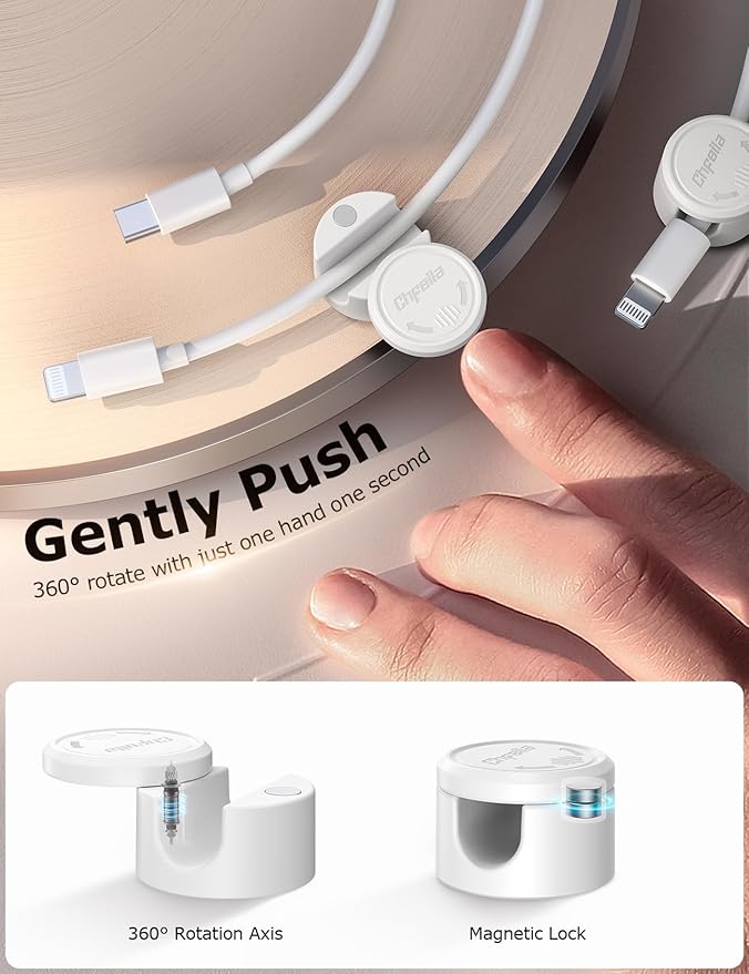 9 Pack Magnetic Cable Clips - Image 2
