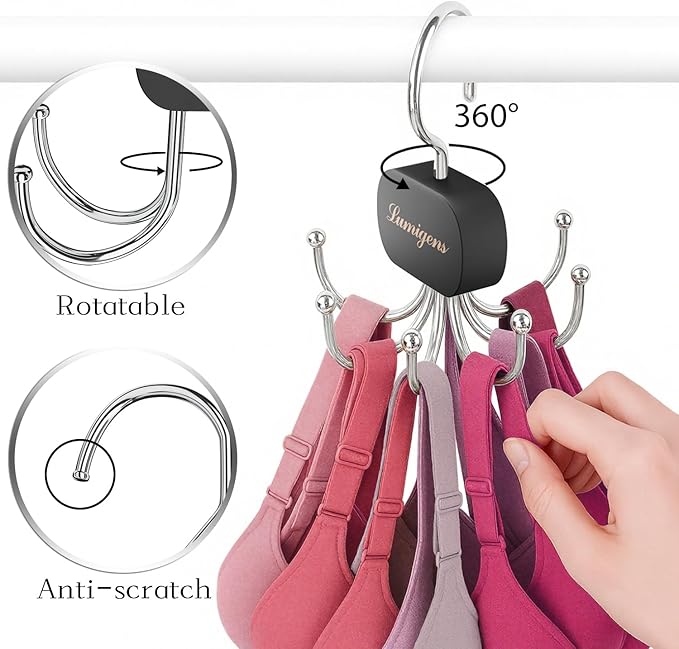 Belt Organizer for Closet, Belt Tie Hanger for Closet, Tie Organizer for Men - Image 7