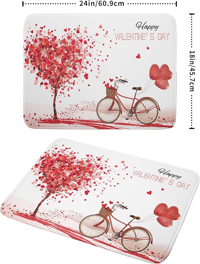 Romantic Valentine's Day Dish Drying Mat - Image 2