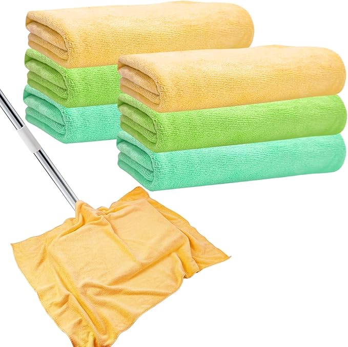 6 Pcs Extra Large Microfiber Cleaning Cloth, Microfiber Towels by CODOHI