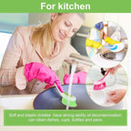 5 Pieces Long Dish Brush with Handle Assorted Color Dishwashing Brush with - Image 5