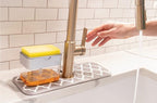 S&T INC. Microfiber Kitchen Faucet Sink Mat Drip and Splash Catcher - Image 5