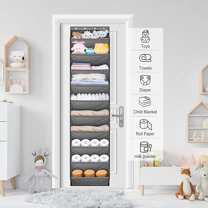 SLEEPING LAMB Over The Door Shoe Organizer - Image 7
